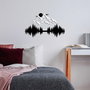 Wallity Nature And Mountain - 10 Escultura de pared en blanco y negro